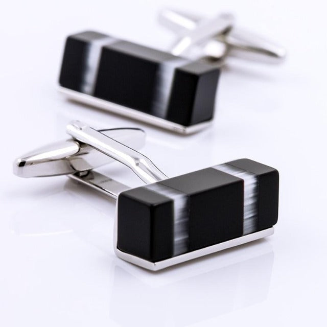 Black Cube Cufflinks