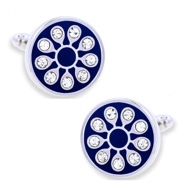 Daisy Luxury Crystal Cufflinks