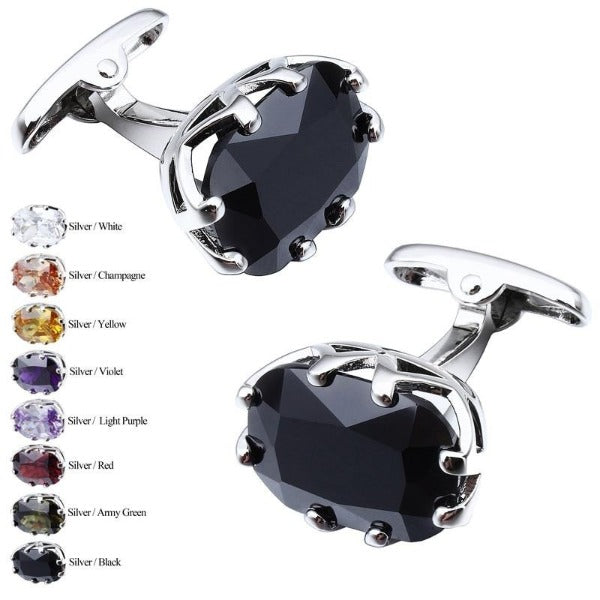 Luxury Multi Colors Stone Cufflinks