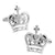 Crown Me Silver Plated Cufflinks